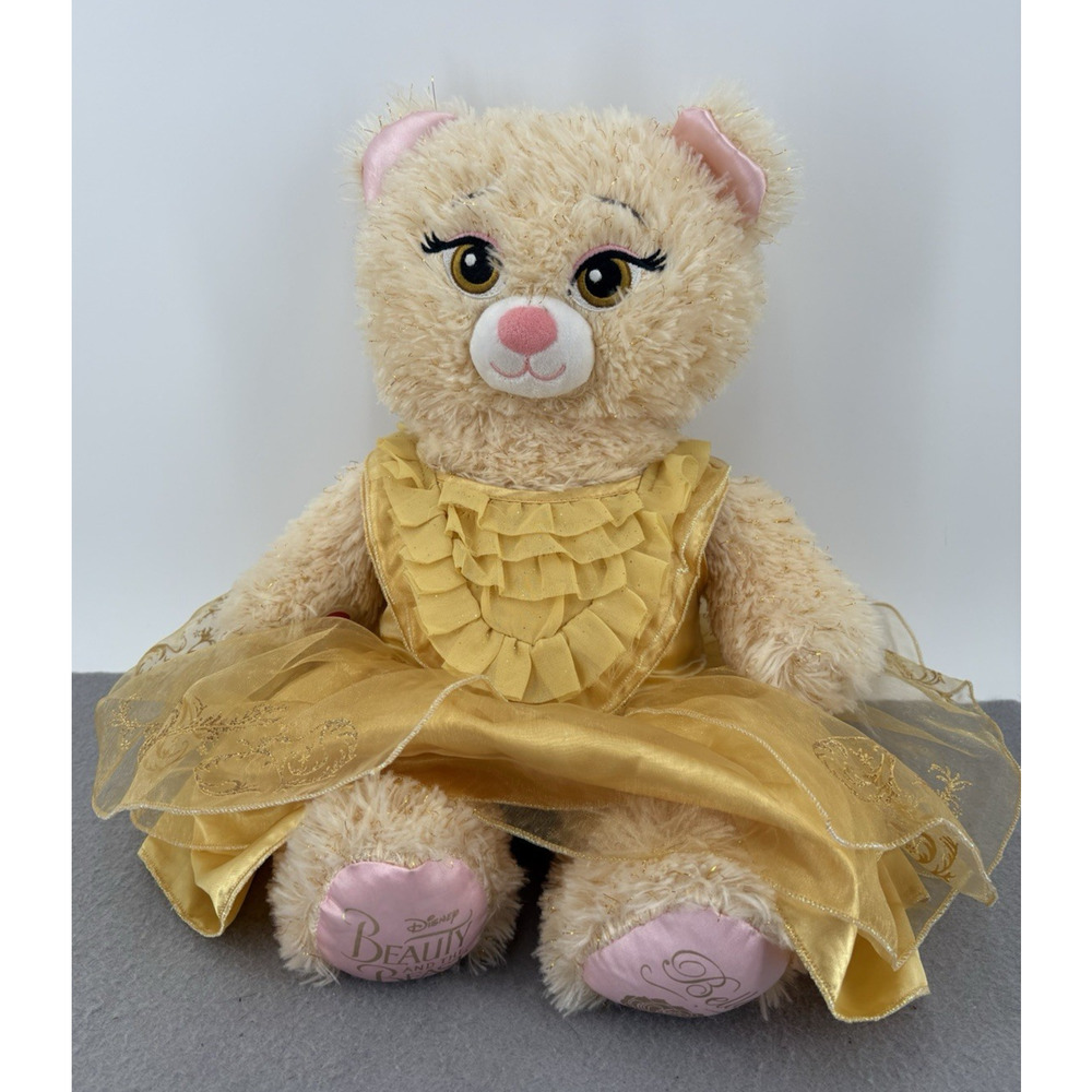 Disney Beauty and the Beast Princess Belle 16”Teddy Bear Plush Build a Bear BAB